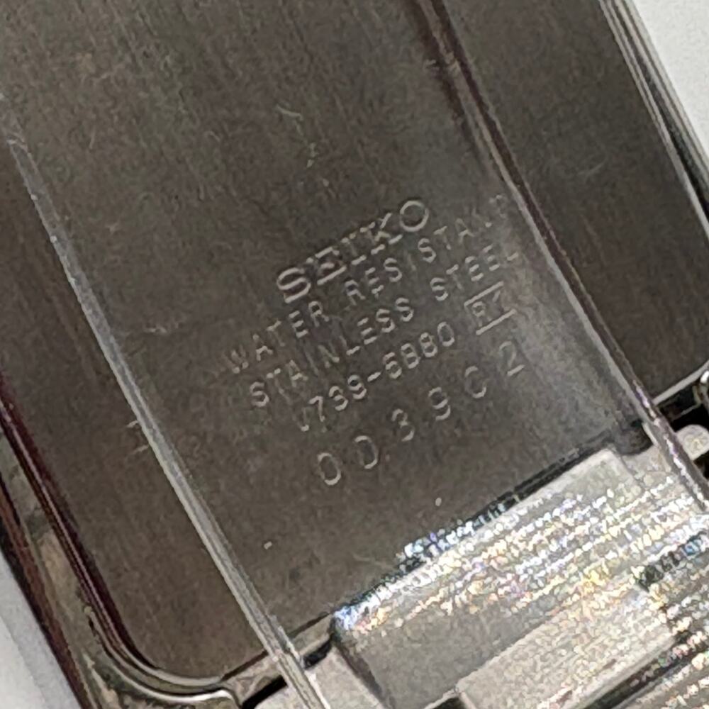 Seiko Rectangular Quartz Watch Silver Dial, Date,… - image 5